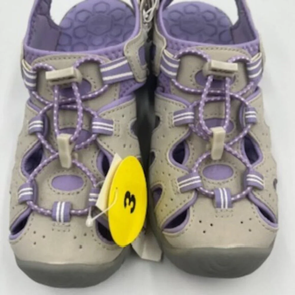 NEW Khombu Active Water Sport Closed Toe Sandals Water Shoes Girls Sz‎ 3 NWT